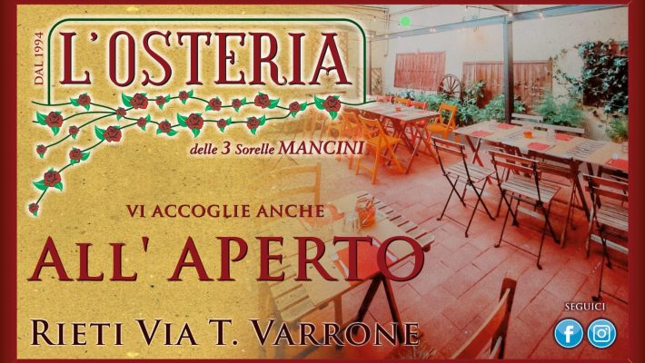 osteria delle tre sorelle rieti